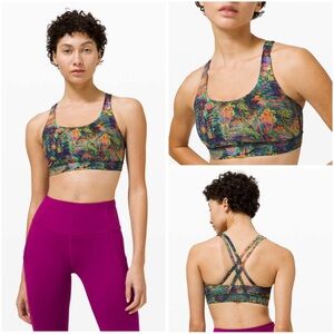 Lululemon *Glitch Tapestry Starlight Multi* Energy Bra 🍋